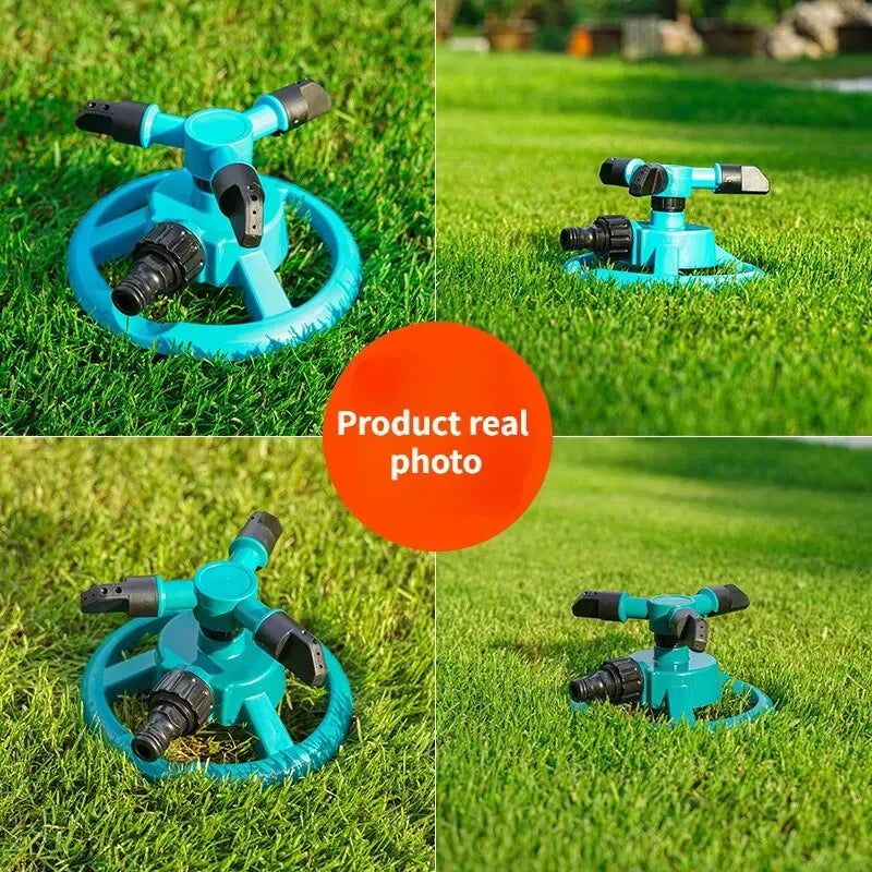360° Auto-Rotating Sprinkler Nozzle - Adjustable Spray Patterns for Lawn/Garden/Agricultural Irrigation, Water-Saving Tool