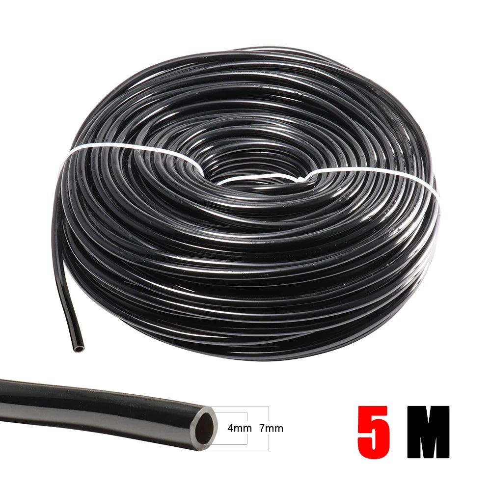 4/7mm PVC Micro Irrigation Hose – Garden Drip Tubing for Greenhouse & Bonsai