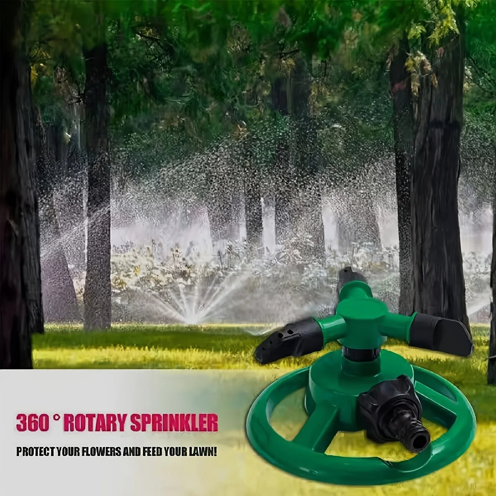 360 Degree Automatic Rotating Water Spray Garden Lawn Automatic Sprinkler Garden Watering Irrigation Supplies