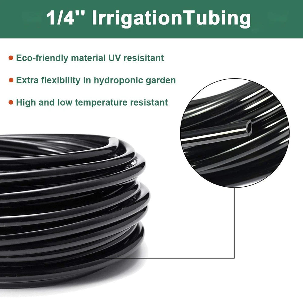 4/7mm PVC Micro Irrigation Hose – Garden Drip Tubing for Greenhouse & Bonsai