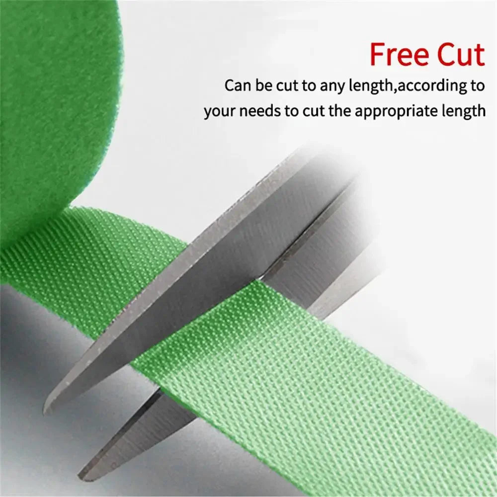 3 Rolls Green Nylon Garden Twine with Hook & Loop Plant Ties – Bamboo Wrap & Plant Support Accessories