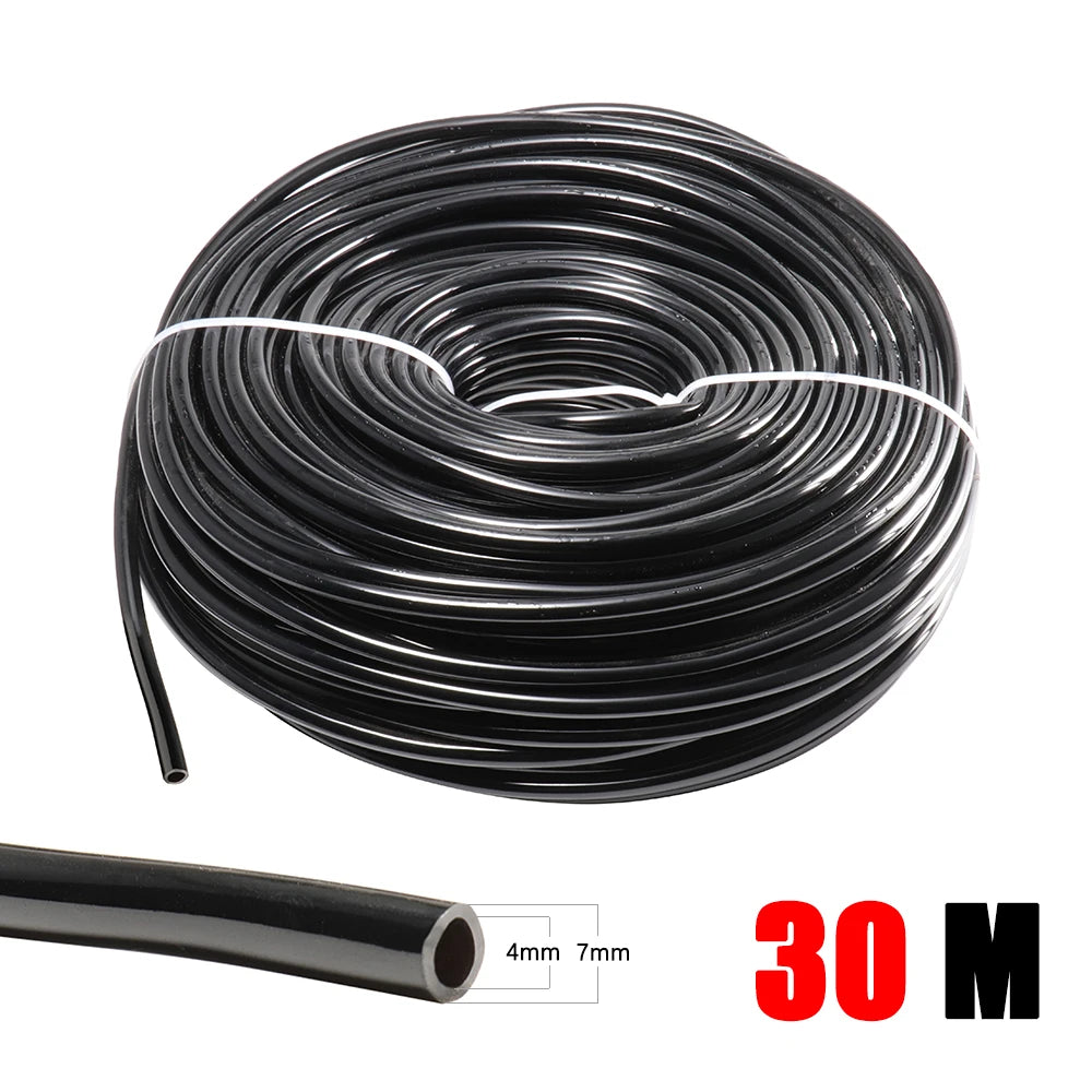 4/7mm PVC Micro Irrigation Hose – Garden Drip Tubing for Greenhouse & Bonsai
